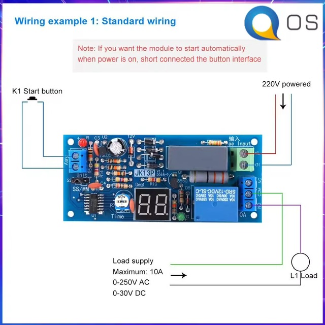 Office Stationery ǨѺ˹ǧ 220V AC ǨѺ˹ǧ 1-99 Թҷ/1-99 Timer Relay Module