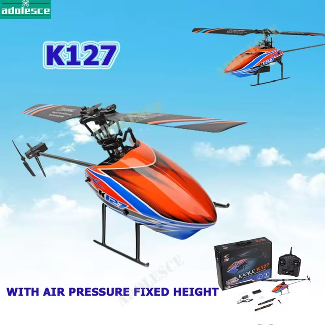 ԤͻѧѺ ͧ K127 2.4g 4ch 6-aixs Aileronless Single Blade Propeller Mini Rc Helicopter (with Air Pressure Fixed Height) 4ch rc helic