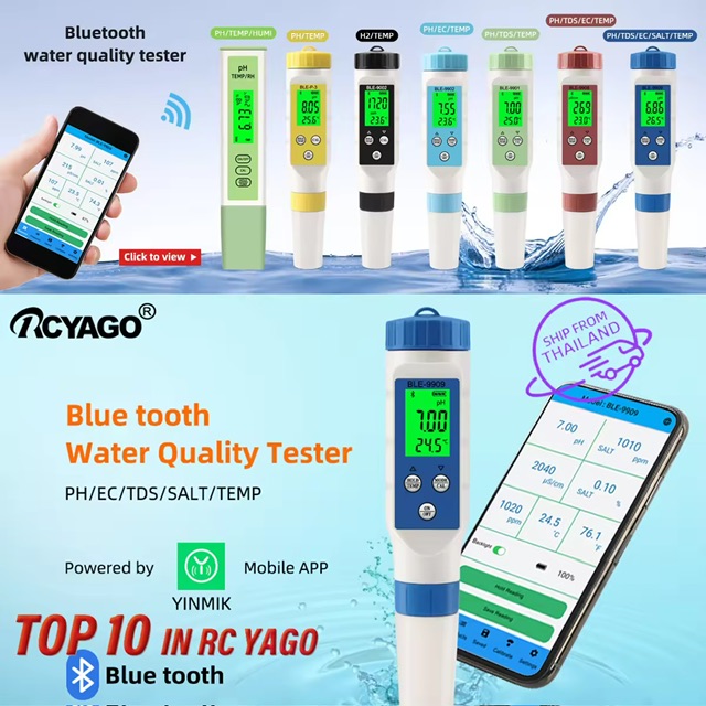 :  RCYAGO ٷٸ 5.0 Ӻٷٸ سҾ Tester PH TDS EC ͹Ź ͹Ź Salinity Temperature  Ӻͻ ͧѴѨ ⻹ԡ 