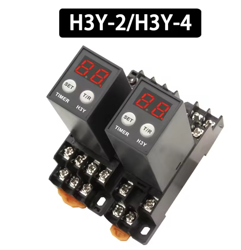 12VDC H3Y-2 Timer Relay  H3Y2 Time Relay with Base Socket