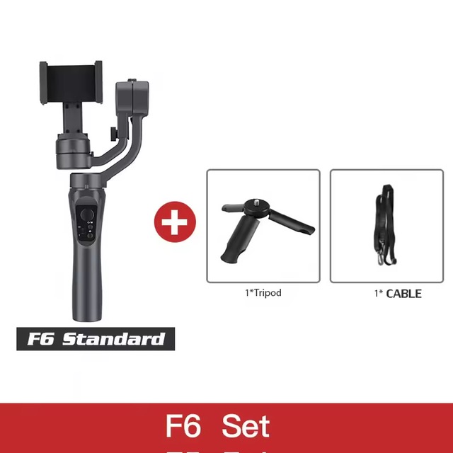 ſкѹ F6 3᡹ Stabilizer Gimbal Handheld ѾͶͼͧ͡ Action Anti Shake Դͺѹ֡⿹ Gimbal ѺѾ iPhone Samsung