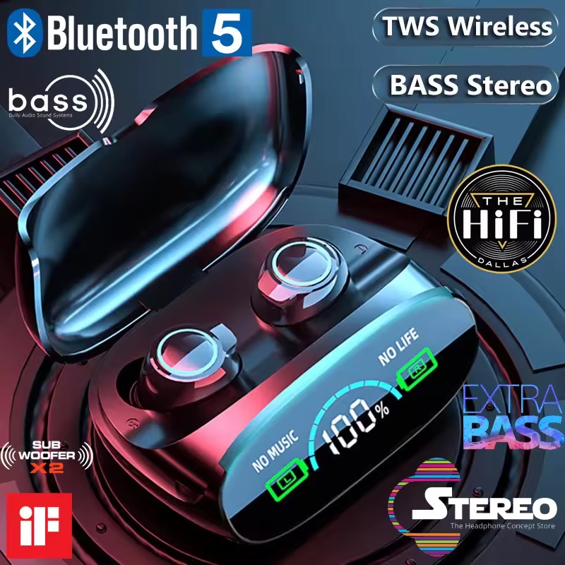 HD شٿѧ Ѻ⿹绷ͻ PS4 TWS Bluetooth Earphone Wireless Earphones HiFi Headphone 9D Stereo Headset Bass Earbuds with HD Micropho