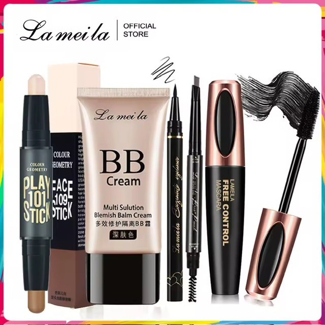  LAMEILA ش˹ BB Cream Mascara Liquid Eyeliner Թ¹ Contour Stick 5 Set