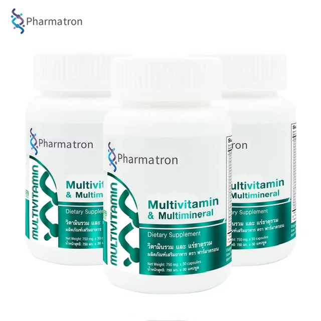 [ 3 Ǵ ش] ԵԹ  ҵ ҵ͹ Multivitamin and Multimineral Pharmatron Vitamin A B1 B2 B3 B5 B6 B7 B9 B12 C D E K Zinc Magnesi
